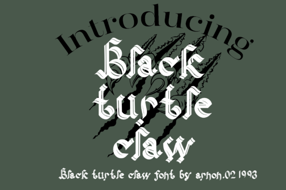 Black Turtle Claw: A Bold Font for Business