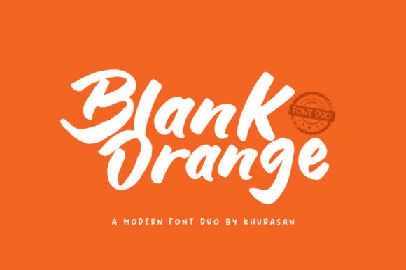 Blank Orange Duo Font