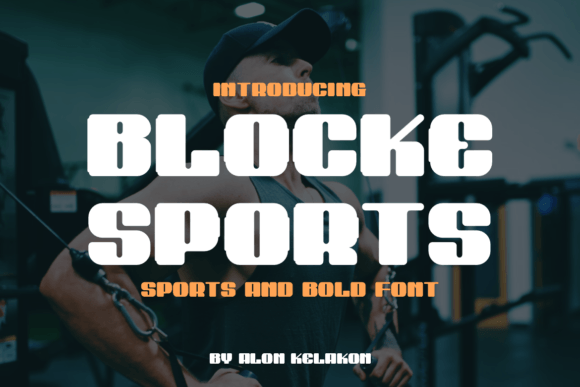 Blocke Sports: Bold Typography for Dynamic Design
