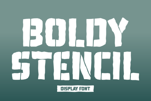 Boldy Stencil: A Font That Commands Attention