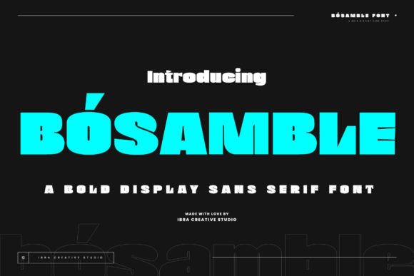 Bósamble: A Bold Font for Web Design