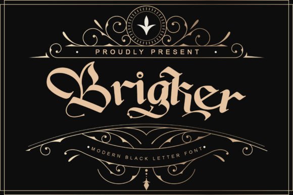 Brigker: A Bold Blackletter Font