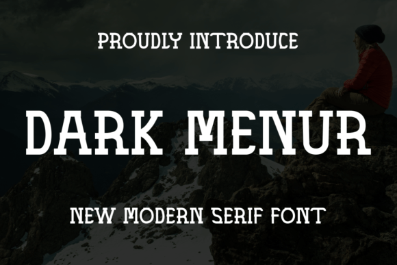 Dark Menur: Bold Sans Serif for Web Design