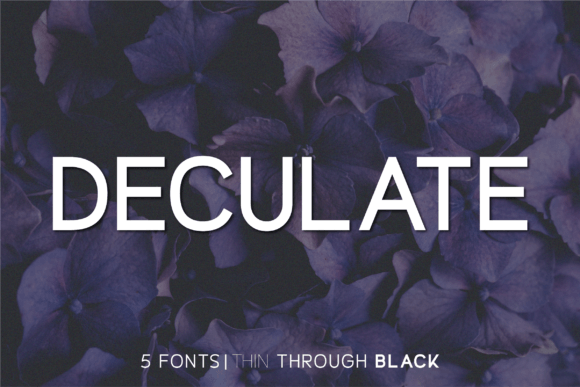Deculate: A Professional Font for Small Businesses
