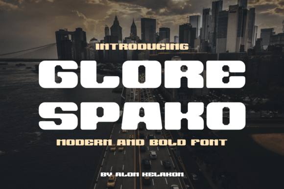 Glore Spako Font for Editorial Design