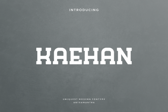 Kaehan: Bold Typeface for Web Design