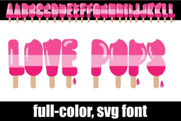 Love Pops Font for Web Design