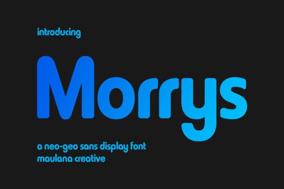 Morrys: A Bold Font for Creative Campaigns