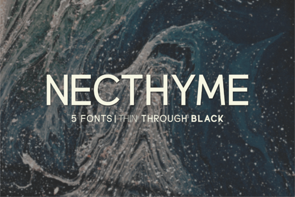 Necthyme: A Elegant Sans Serif Font