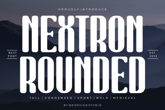 Nextron Rounded: A Bold Serif for Branding