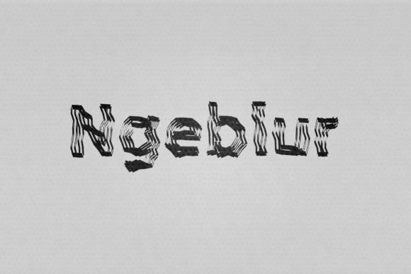 Ngeblur: A Bold Script Font for Digital Marketing