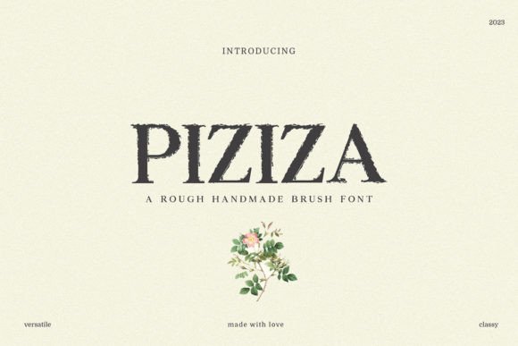 Piziza: A Bold Script Font