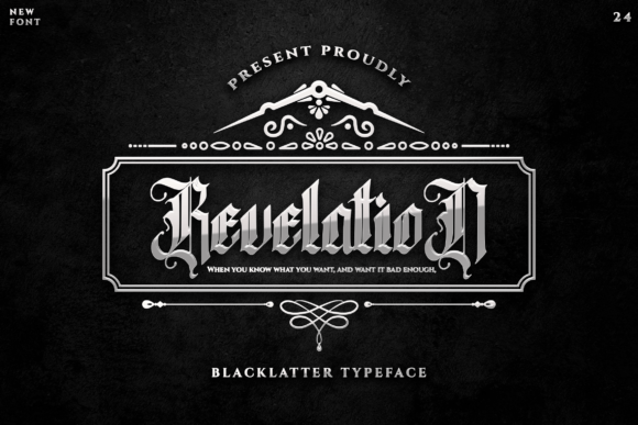 Revelation: A Bold Blackletter Font