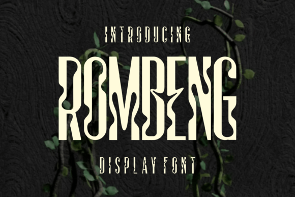 Rombeng: A Bold Serif for Real-World Design