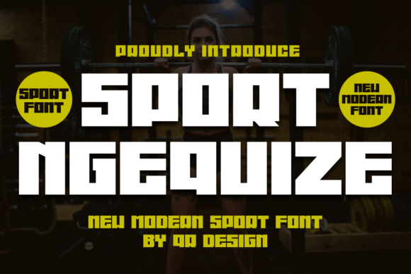 Sport Ngequize Font for Creative Makers